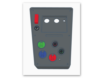 bouton boîte courant plate forme moyen pwistudio 3d print model - Mito3D