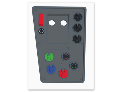 botão caixa coberta médio pwistudio 3d print model - Mito3D