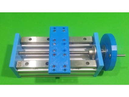 diy z axis slide motion c beam homemade linear rail aluminium doitverything 3d print model - Mito3D
