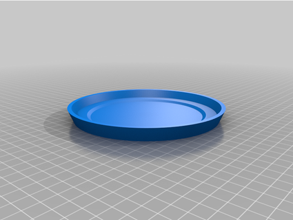 saucer flower pot gyscos 3d print model - Mito3D