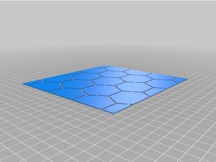 honeycomb stencil gyscos 3d print model - Mito3D