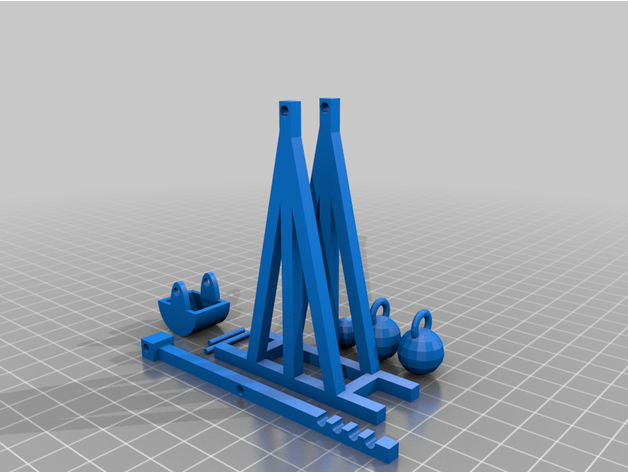 trebuchet peleasconpeces 3D print model - Mito3D