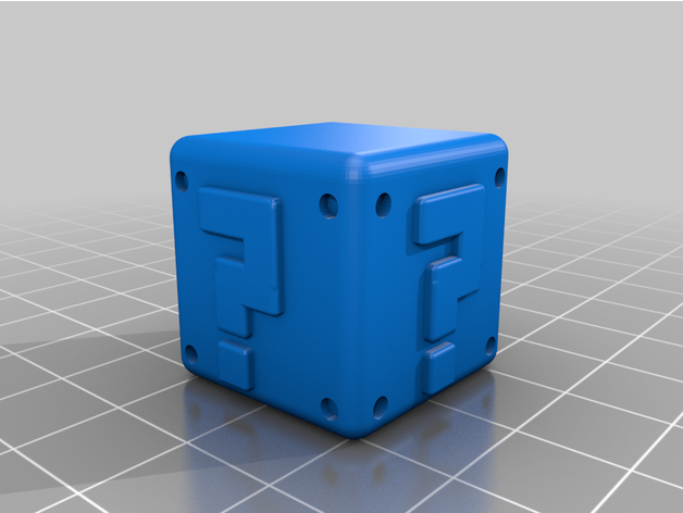 question mark block fightswithfish  3D print model - Mito3D