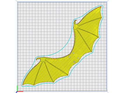 yarasa kanatlar momn8r 4 delikler anne 3d print model - Mito3D