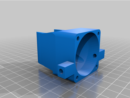 anycubic chiron double 5015 blower heat duct original fan hotend paul1949 3d print model - Mito3D