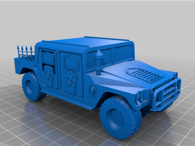 40k in stile humvee jtfroh 3D print model - Mito3D