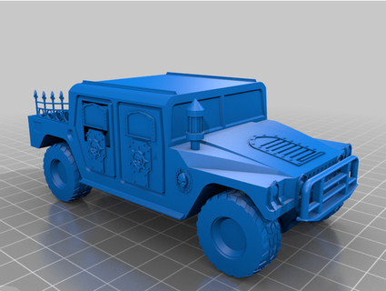 40k styled humvee jtfroh 3d print model - Mito3D