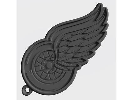red wings keychain radekc 3d print model - Mito3D