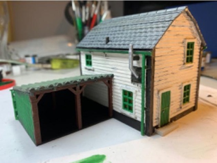 water mill - oo mikesrailway 3d print model - Mito3D