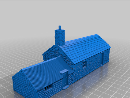 farm cottage mikesrailway 3d print model - Mito3D