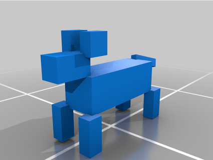 cute cube doggy whatnick edu 3d print model - Mito3D