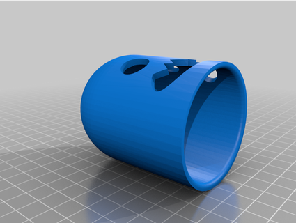 cache boule attenture étoffe 3d print model - Mito3D