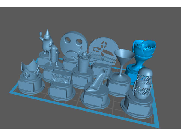 Trophäen Party Preise Sebwaters 3D print model - Mito3D