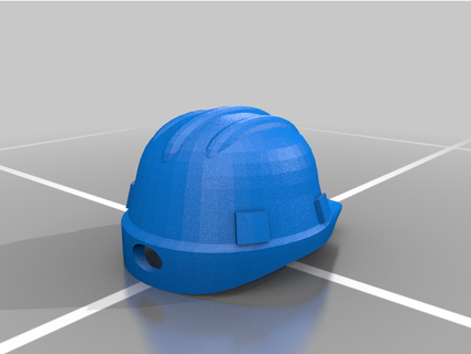 safety helmet keychain zedpokermann 3d print model - Mito3D