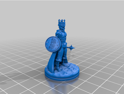 esqueleto Rey npc enemigo mesa superior juegos weebthepeople 3d print model - Mito3D