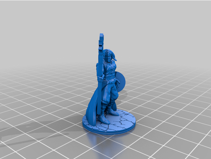 elf büyücü masa üst rpg weebthepeople 3d print model - Mito3D