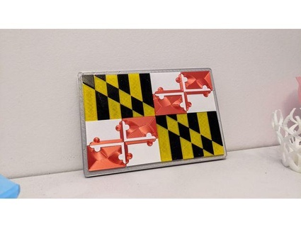 Maryland Zustand Flagge Puzzle quarhaven 3d print model - Mito3D
