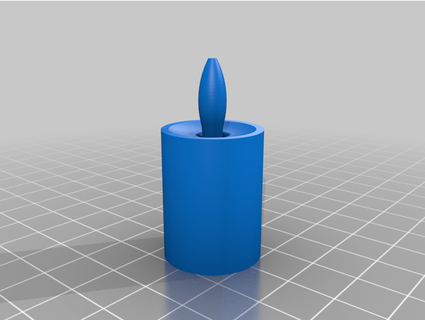 led candle housing 10mm jacklee 3d print model - Mito3D