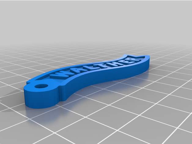 Walther logotipo pistoleiro 3D print model - Mito3D