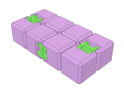 fácil infinito cubo agitarse davinci2000 3d print model - Mito3D