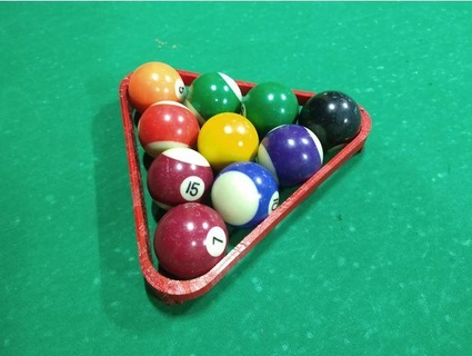 detachable assemblable snooker pool triangle borgesnogueira 3d print model - Mito3D