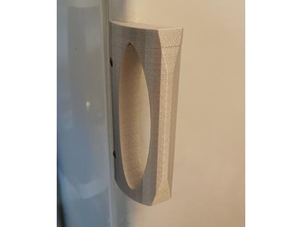 replacement handle fridge freezer chrlg 3d print model - Mito3D