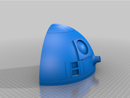 r2 d2 casco mikemabey 3d print model - Mito3D