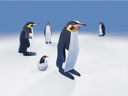 niedrig poly Pinguin Neobrian 3d print model - Mito3D
