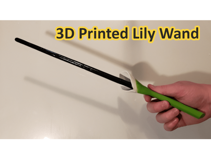 lirio varita mágica kevinmakescoolthings 3d print model - Mito3D