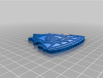 esercito trasporto corp emblema seadraggin 3d print model - Mito3D