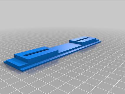 riel vacarme 16 cm 8 modulos 3d print model - Mito3D