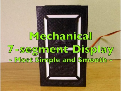 mechanical 7-segment display simple smooth shiura 3d print model - Mito3D