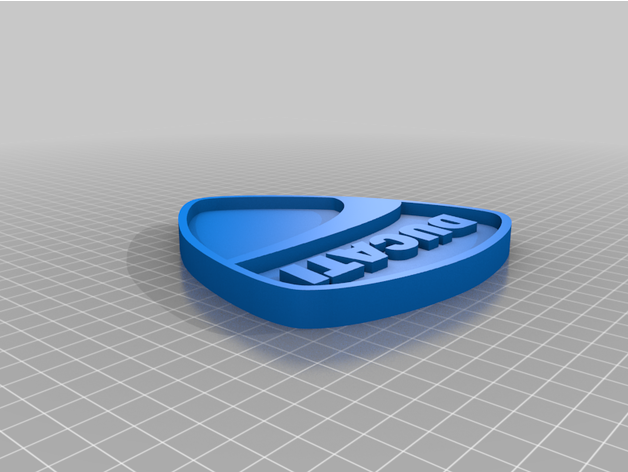 ducati logotipo mit st nder espaço legal 3D print model - Mito3D