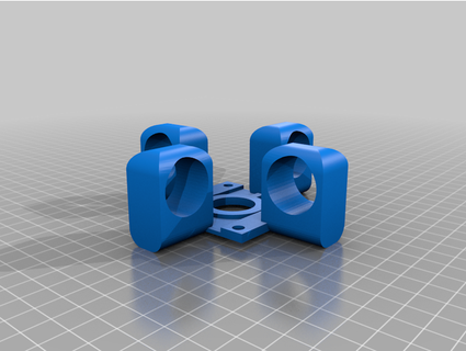 base 4 bobinas selenóides lavadora mggsoft 3d print model - Mito3D