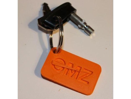 porte chiave versare mz moto strobert 3d print model - Mito3D