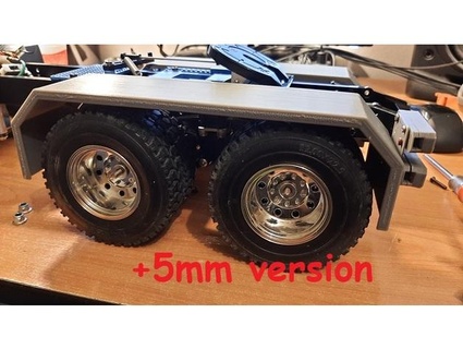 2 axle fenders tamiya rc truck zdenek 3d print model - Mito3D