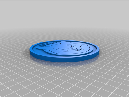 shiba coin damaxic 3d print model - Mito3D