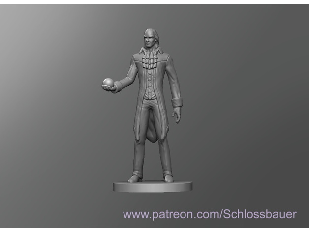 medieval tall man schlossbauer 3D print model - Mito3D