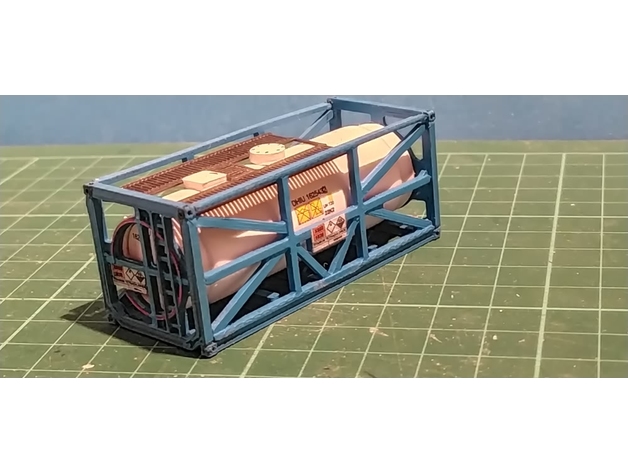 h0 Rahmen Panzer Container Titan Tetrachlorid 20 ft tot 1 3D print model - Mito3D