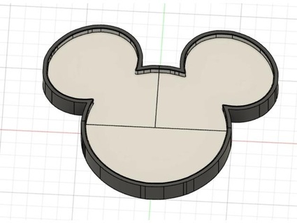 Mickey fare baş Led Lamba tinamausi86 3d print model - Mito3D