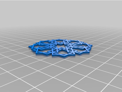 islamique art géométrique conception hegl 3d print model - Mito3D