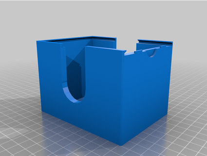 top loader edh deck box finger holes collychamp 3d print model - Mito3D