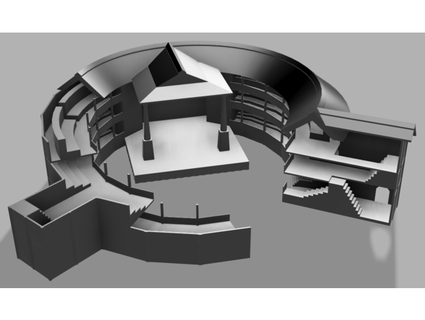globe théâtre wigglememore3d 3d print model - Mito3D