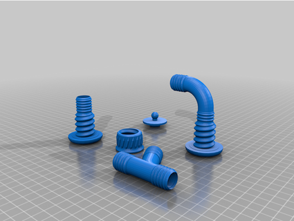 Montessori évier drainer pcs 5 8id tube jloviska 3d print model - Mito3D