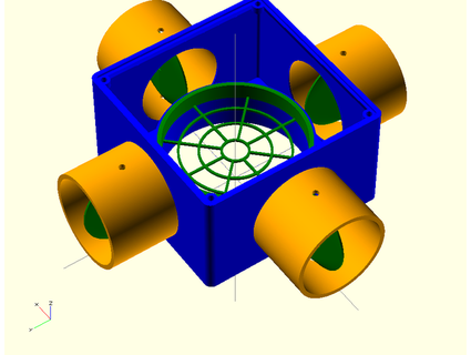 plenum mescolando scatola pre filter josephbrumfield 3d print model - Mito3D