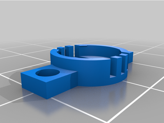 ws2812b holder sauberschrauber 3D print model - Mito3D