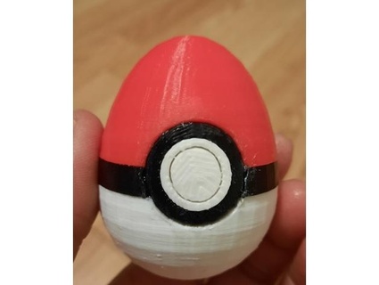 pokebola Pascua Resurrección huevo poodermom 3d print model - Mito3D