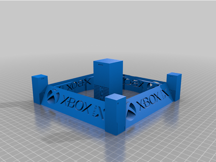 xbox series x stand 25 percent scale model soundcolor1 3d print model - Mito3D