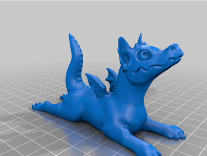 adorable dragon 0451 3d print model - Mito3D