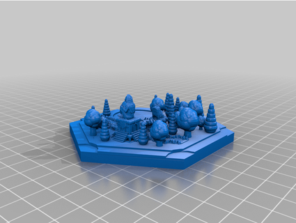 Odun fayans tapınak şakak mabet biglatte 3d print model - Mito3D